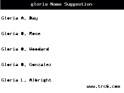 gloria | name meaning & origin | baby name gloria meaning