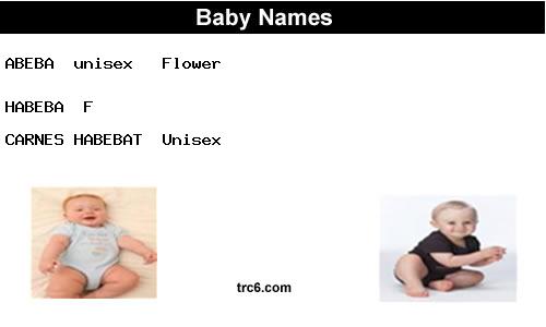 abeba baby names