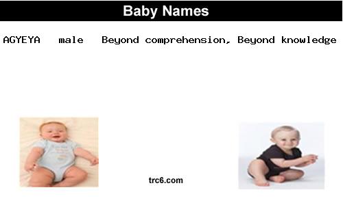 agyeya- baby names