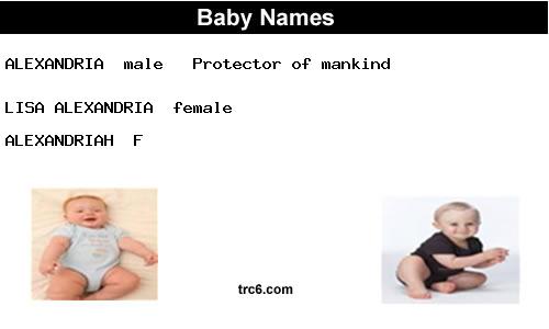 lisa-alexandria baby names