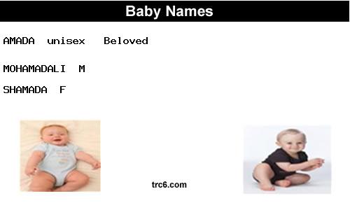 amada baby names