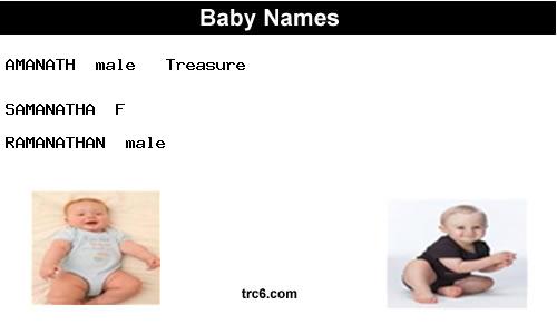 samanatha baby names
