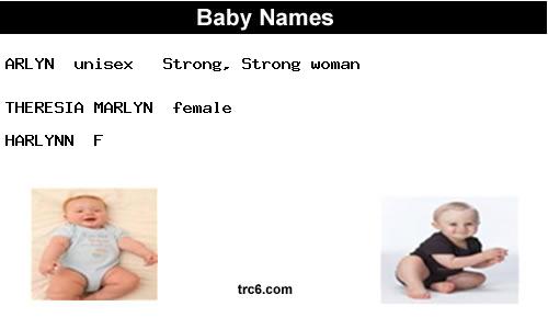 arlyn baby names
