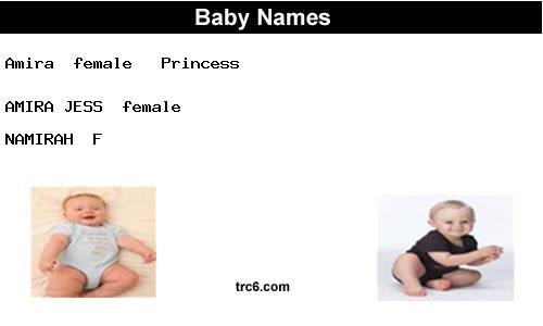 amira baby names
