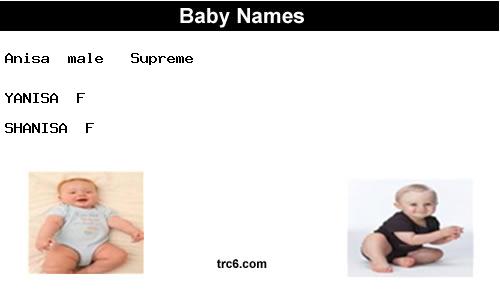yanisa baby names