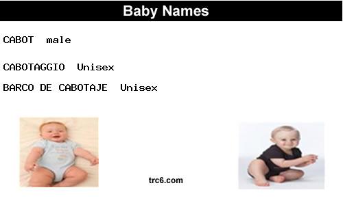 cabotaggio baby names