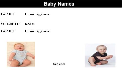 scachette baby names