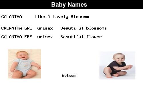 calantha baby names