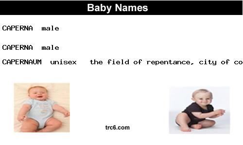 caperna baby names