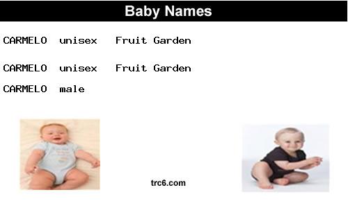 carmelo baby names