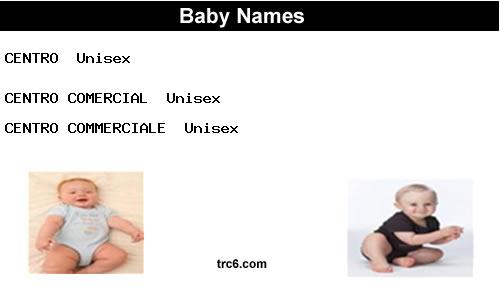 centro baby names