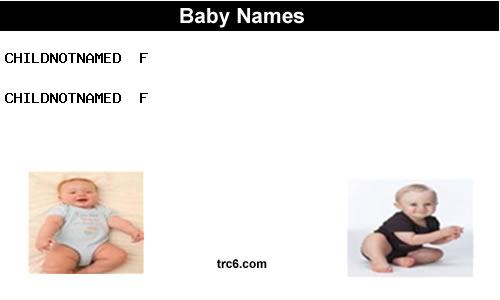 childnotnamed baby names