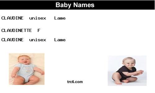 claudinette baby names