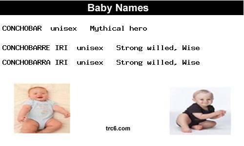 conchobarre-iri baby names