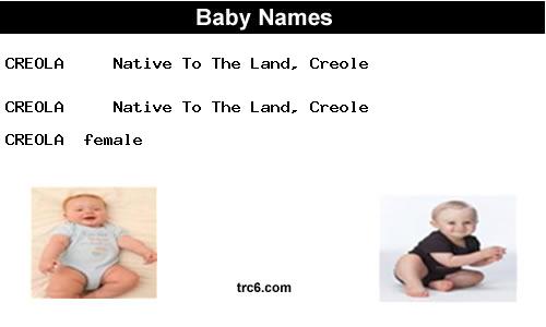 creola baby names