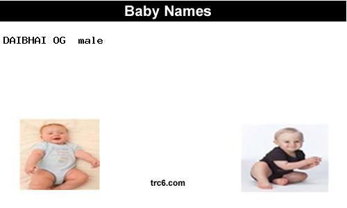 daibhai-og baby names
