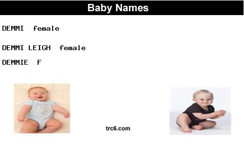 demmi-leigh baby names