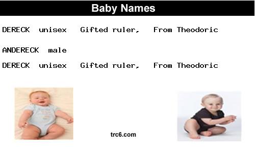 dereck baby names
