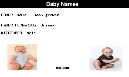 faber-ferrarius baby names