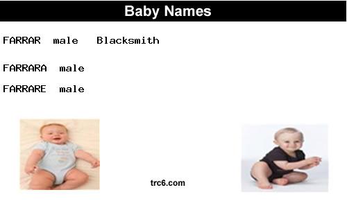 farrar baby names