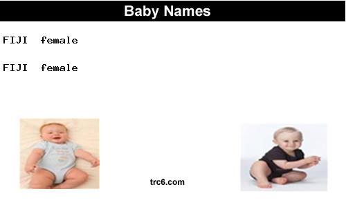 fiji baby names