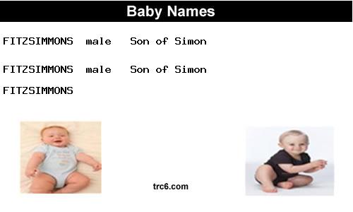 fitzsimmons baby names