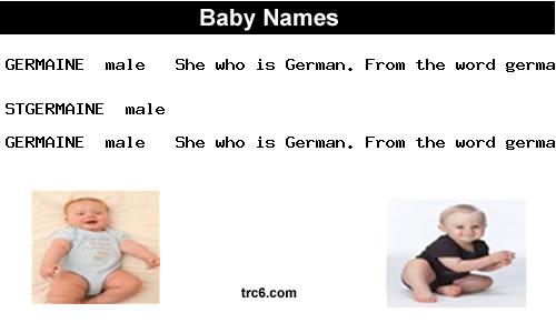 germaine baby names