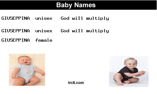giuseppina baby names