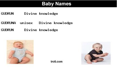 gudrun baby names