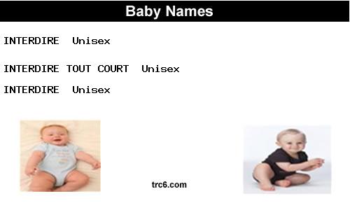 interdire-tout-court baby names