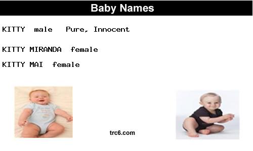 kitty baby names