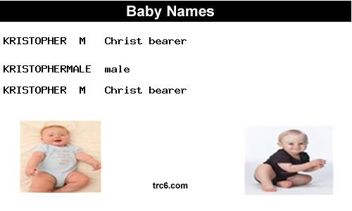 kristophermale baby names