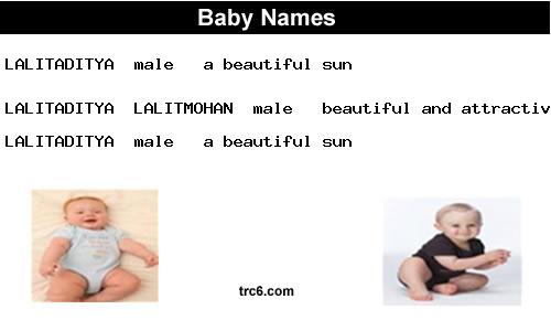 lalitaditya-
-lalitmohan baby names