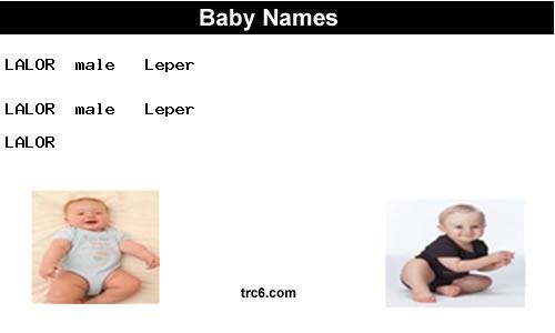 lalor baby names