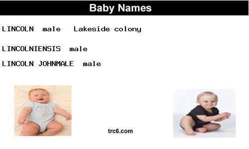 lincoln baby names