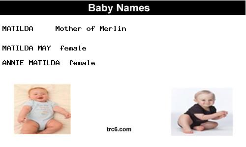 matilda-may baby names