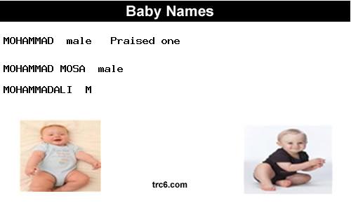 mohammad-mosa baby names