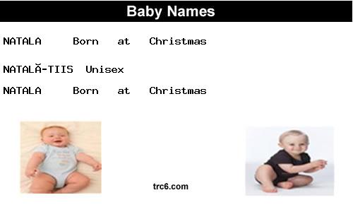 natala baby names