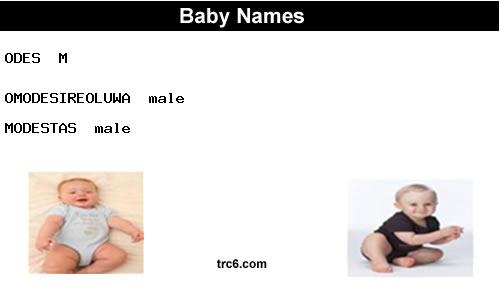 odes baby names