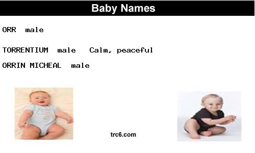 orr baby names