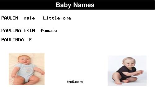 paulin baby names
