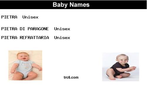 pietra baby names