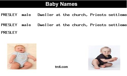 presley baby names
