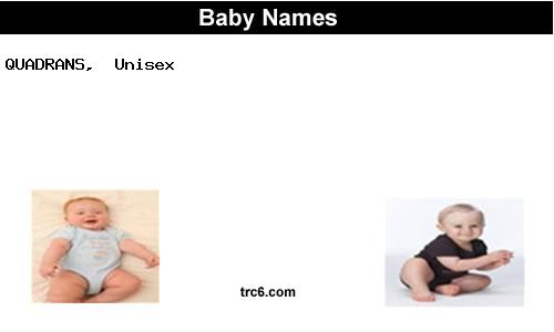 quadrans baby names