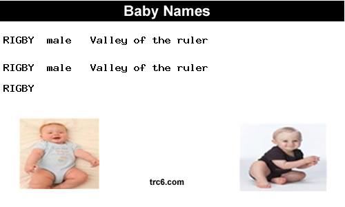 rigby baby names