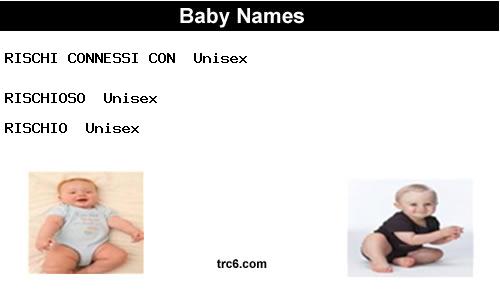 rischioso baby names