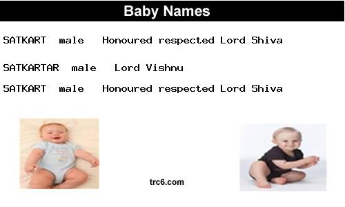 satkartar baby names