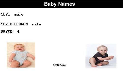 seyed-behnom baby names