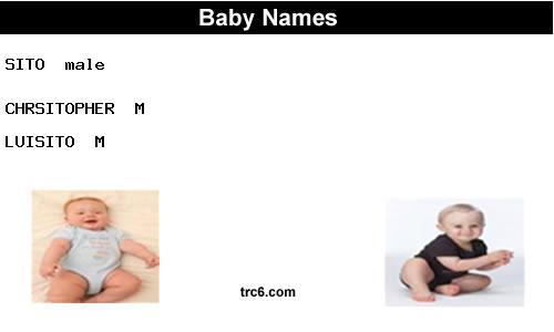 sito baby names