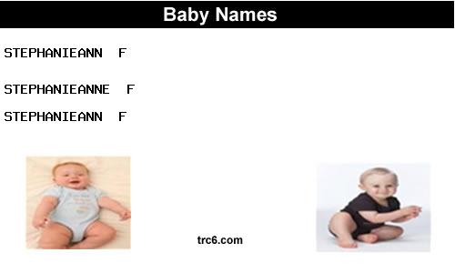 stephanieann baby names